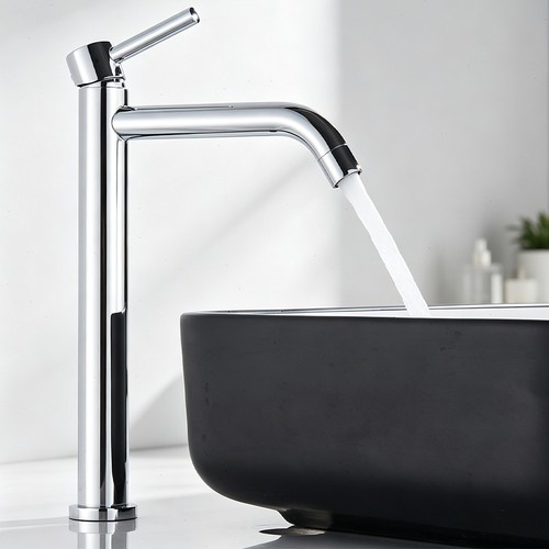 Chrom waschtischarmatur hoch - chrom,